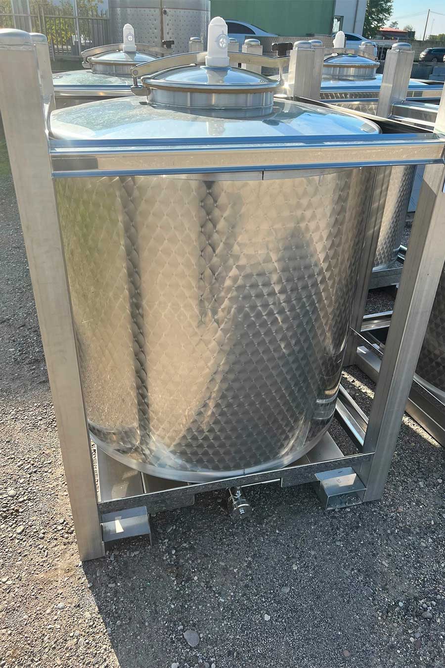 Serbatoi pallettizzati in acciaio inox Aisi 304 L da HL 10