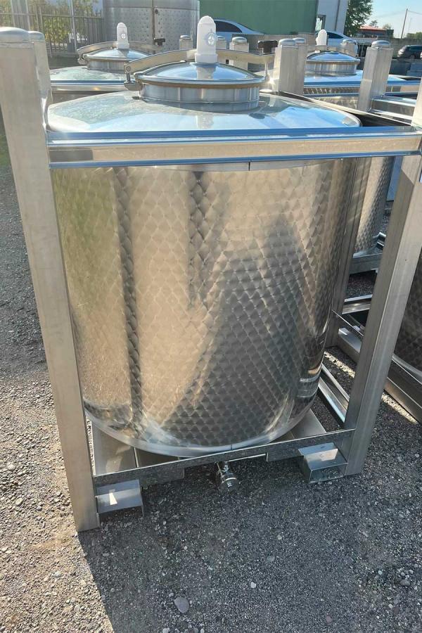 Serbatoi pallettizzati in acciaio inox Aisi 304 L da HL 10